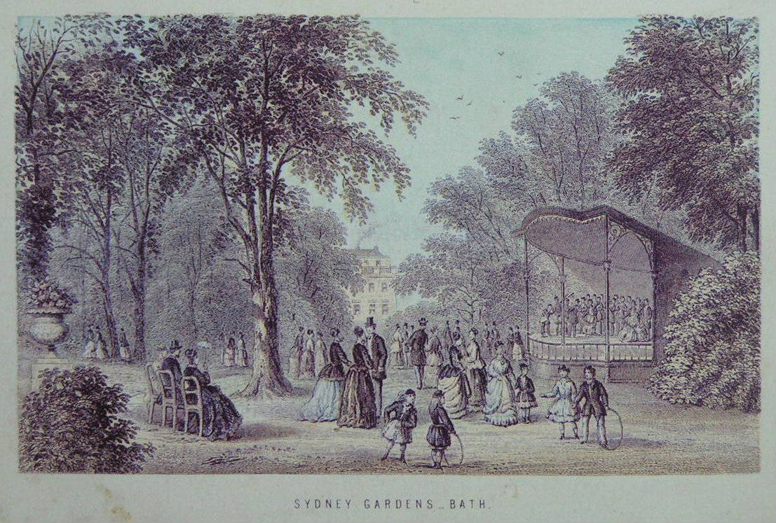 Chromo-lithograph - Sydney Gardens - Bath. - T